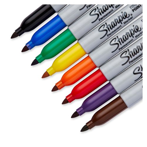 Sharpie Permanent Marker Fine Bullet Assorted Fashion Pack 8