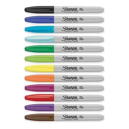 Sharpie Fine Permanent Marker Fashion Assorted Pack 12