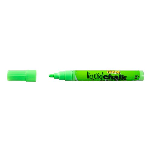 Texta Liquid Chalk Marker Dry Wipe Green 4mm - Sold Each (12 per Box)
