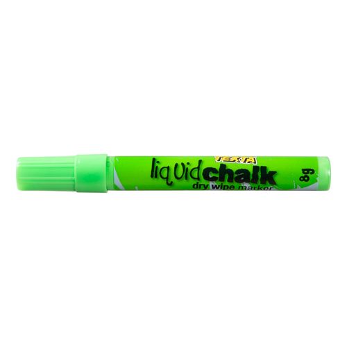 Texta Liquid Chalk Marker Dry Wipe Green 4mm - Sold Each (12 per Box)