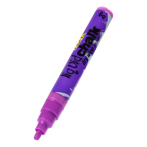 Texta Liquid Chalk Marker Dry Wipe Purple 4mm - Sold Each (12 per Box)