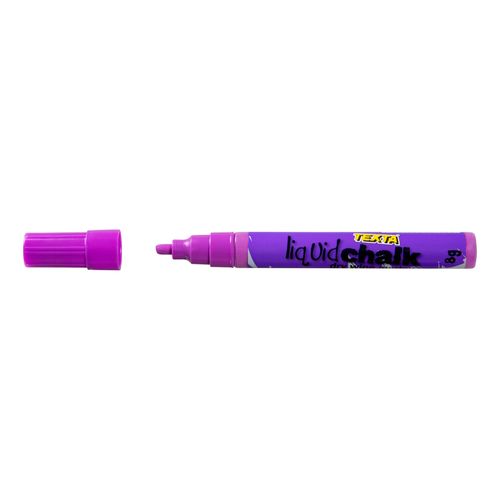 Texta Liquid Chalk Marker Dry Wipe Purple 4mm - Sold Each (12 per Box)