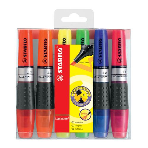 Stabilo Luminator Highlighter Assorted Wallet 6