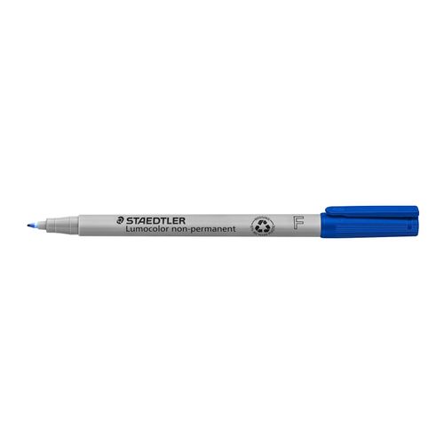 Staedtler Lumocolor Non Permanent Fine Marker 316 Blue Box 10