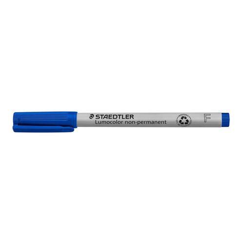 Staedtler Lumocolor Non Permanent Fine Marker 316 Blue Box 10