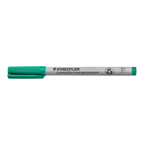 Staedtler Lumocolor Non Permanent Fine Marker 316 Green Box 10