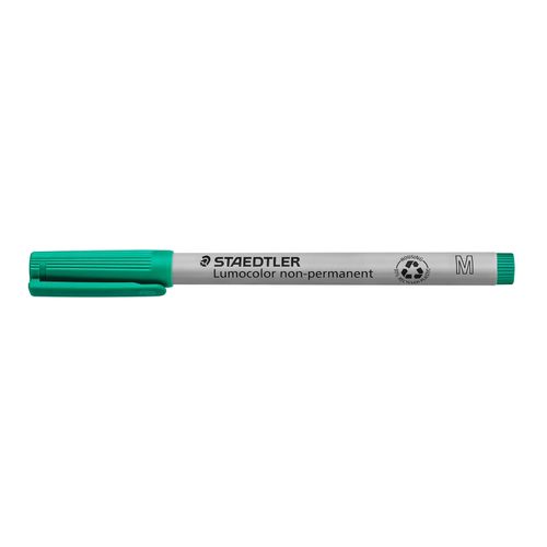 Staedtler Lumocolor Non Permanent Medium Marker 315 Green Box 10