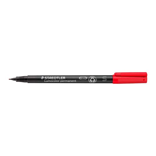 Staedtler Lumocolor Permanent Super Fine Marker 313 Red Box 10