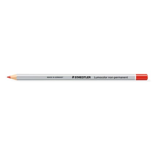 Staedtler Lumocolor Non-Permanent Omnichrom Pencil Red Box 12