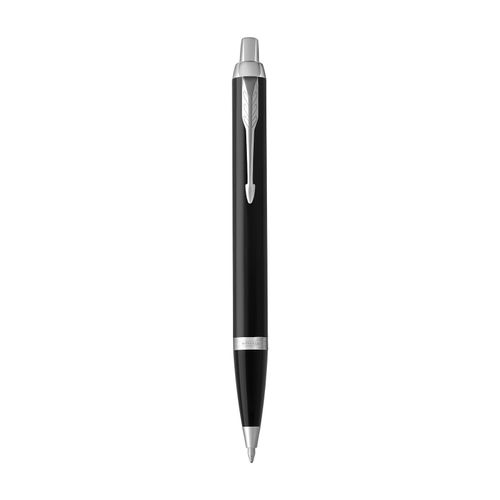 Parker Ballpoint Pen IM Black Barrel Chrome Trim Blue Ink