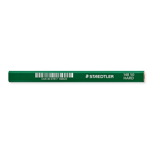 Staedtler Carpenters Pencil 6H Green Lacquer Box 12