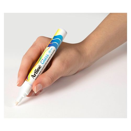 Artline Glass Marker Bullet 2mm White Box 12