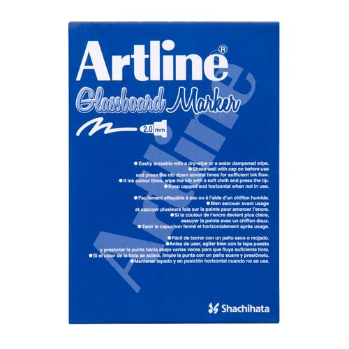 Artline Glass Marker Bullet 2mm White Box 12