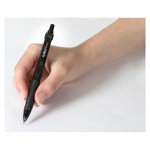 Artline Ikonic 8410 Retractable Ballpoint Pen Black Box 12