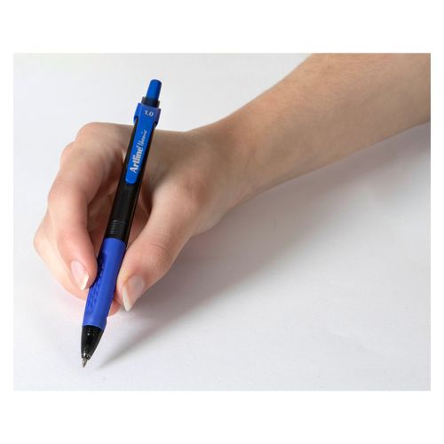 Artline Ikonic 8410 Retractable Ballpoint Pen Blue Box 12