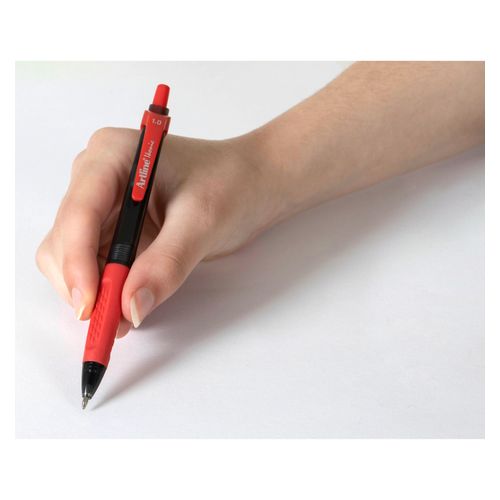 Artline Ikonic 8410 Retractable Ballpoint Pen Red Box 12