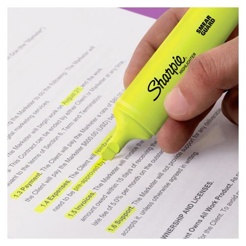 Sharpie Fluo XL Highlighters Assorted Pack 4