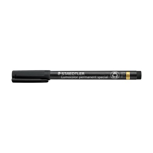 Staedtler Lumocolor Permanent Fine Special Marker 319 Black Box 10