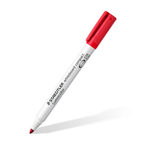 Staedtler Lumocolor 341 Whiteboard Marker Bullet Red Box 10