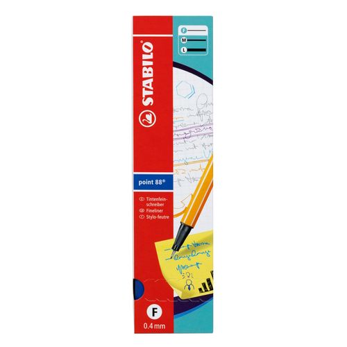 Stabilo Point 88 Fineliner Pen Blue Box 10