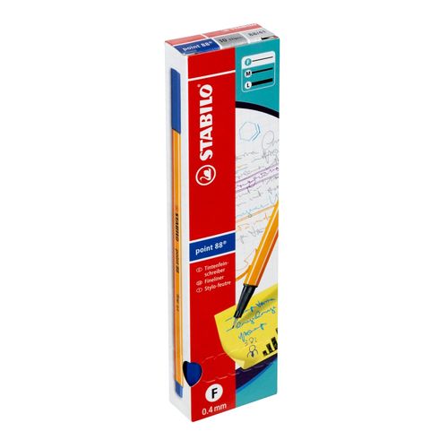 Stabilo Point 88 Fineliner Pen Blue Box 10
