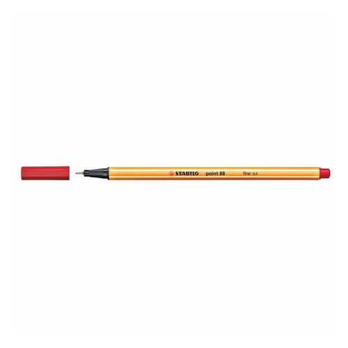 Stabilo Point 88 Fineliner Pen Red Box 10