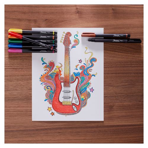 Sharpie Fineliner Marker 0.8mm Blue Box 12
