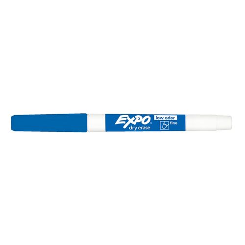 Expo Whiteboard Marker Bullet Fine Blue Box 12