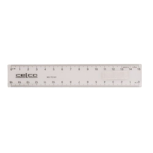 Celco Ruler 15cm Plastic Clear